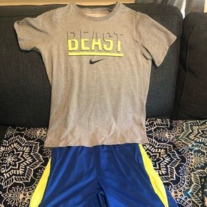 Nike shirt and short